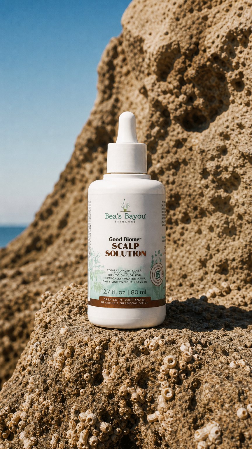 AI product shot of YeastDefense®️ Seborrheic Scalp Solution | Herbal Leave-in