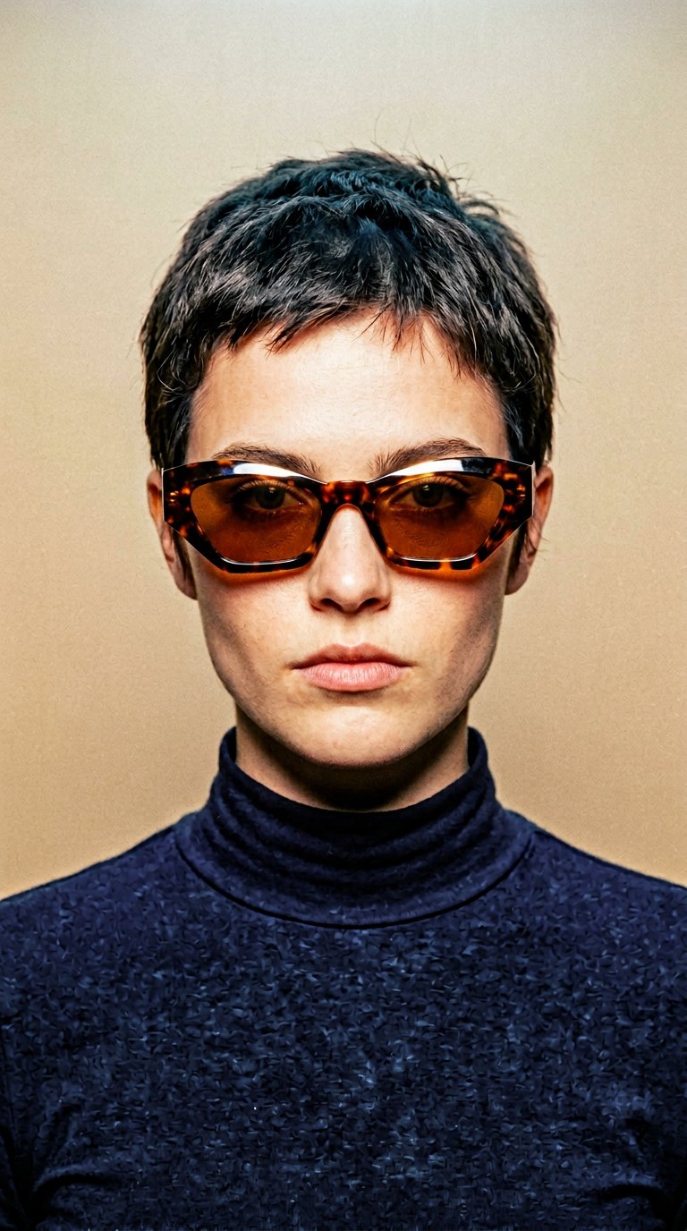 AI product shot of Casablanca Cat-Eye Sunglasses – Tortoise