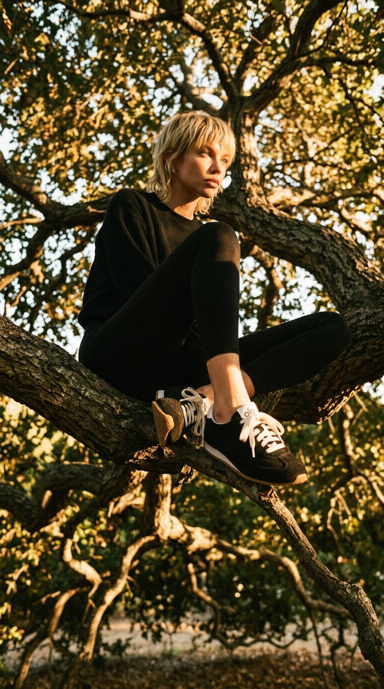 AI product shot of ALO Sunset Sneaker