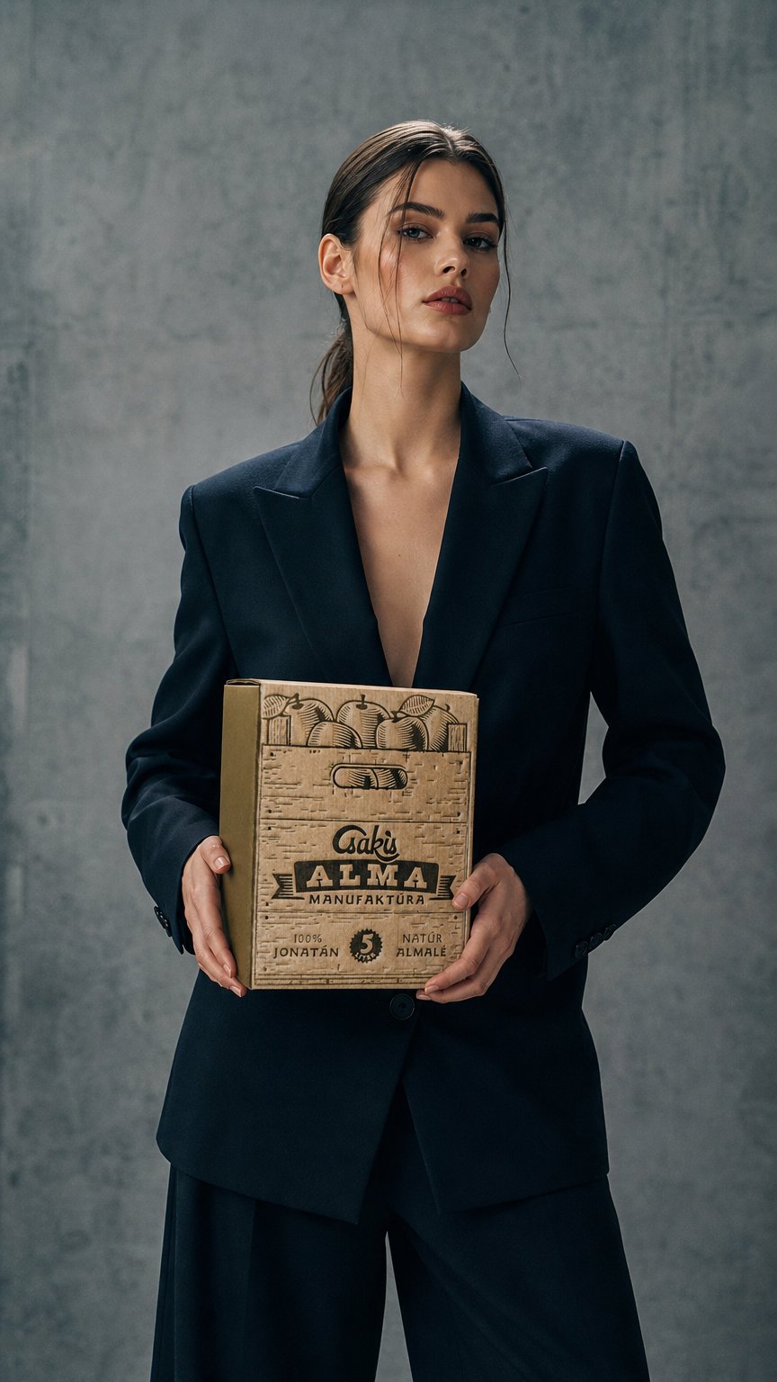 AI product shot of 100% Jonatán szűretlen almalé (5 L)