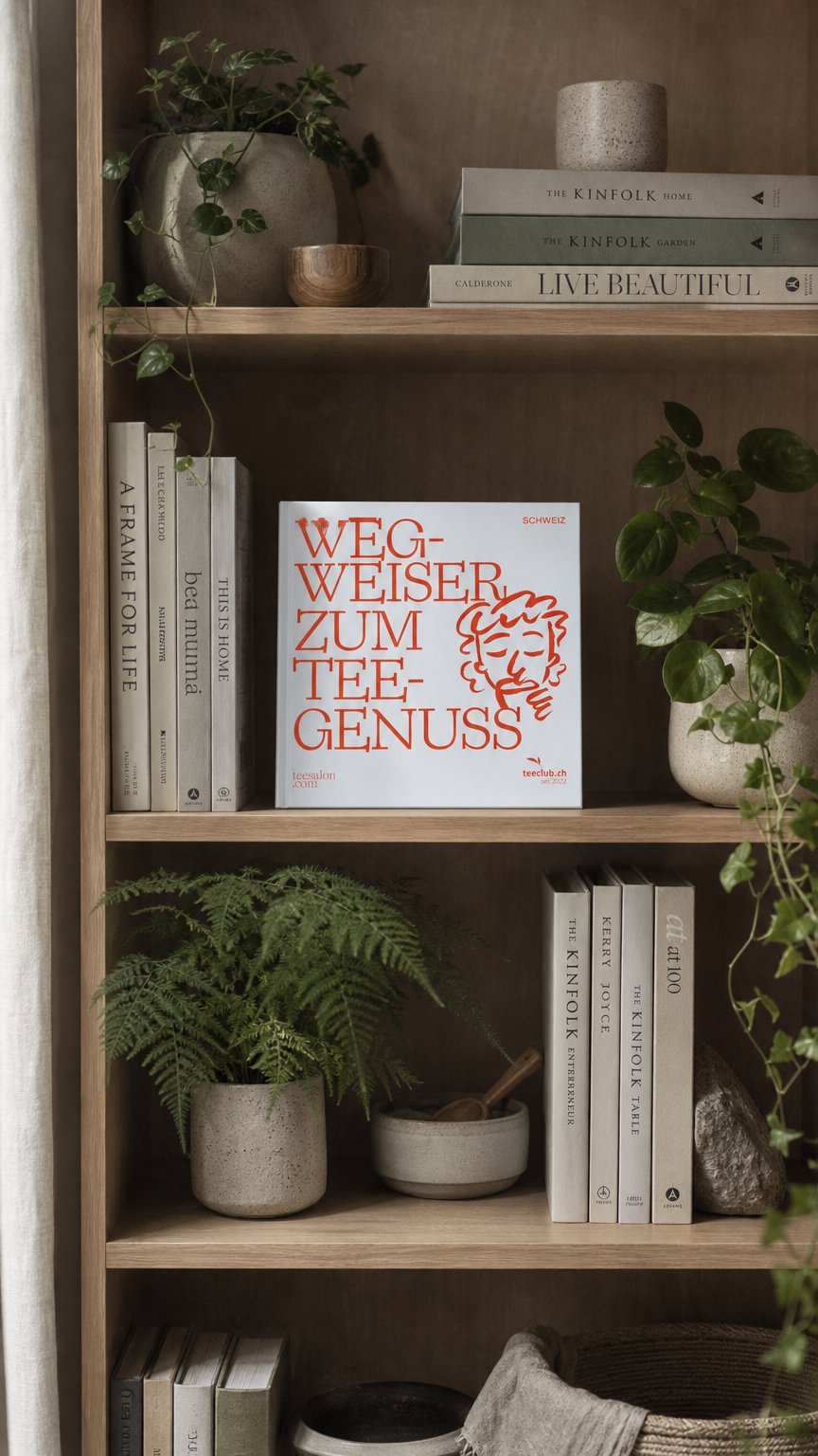 AI product shot of Wegweiser zum Teegenuss