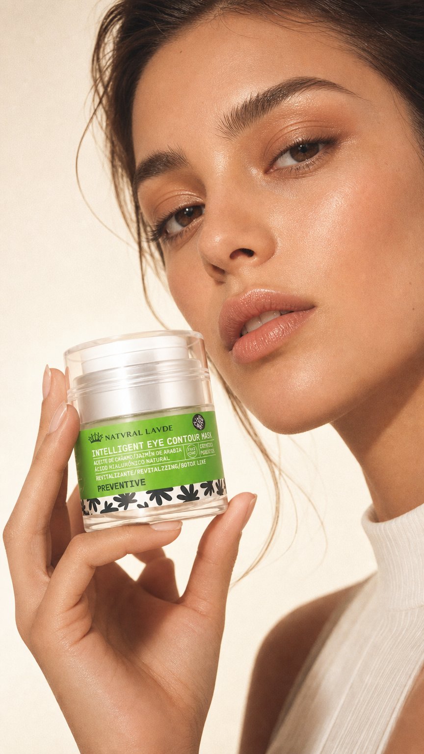 AI product shot of Intelligent Eye Contour Mask 30ml - Anti-wrinkle, puffiness reducer and eyelid and lip lifting