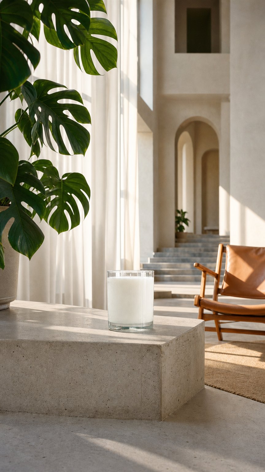 AI product shot of Lunass Cotton Wick Candle Refill