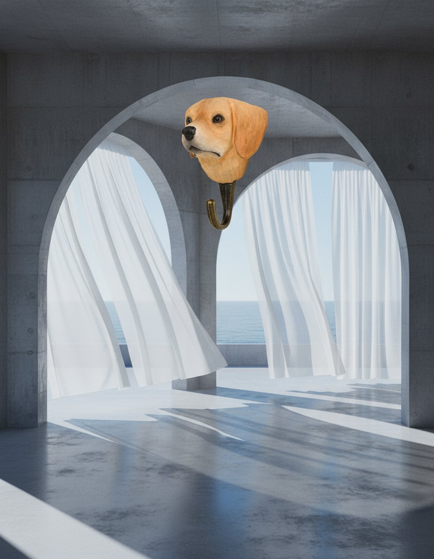 AI product shot of Golden Retriever knage