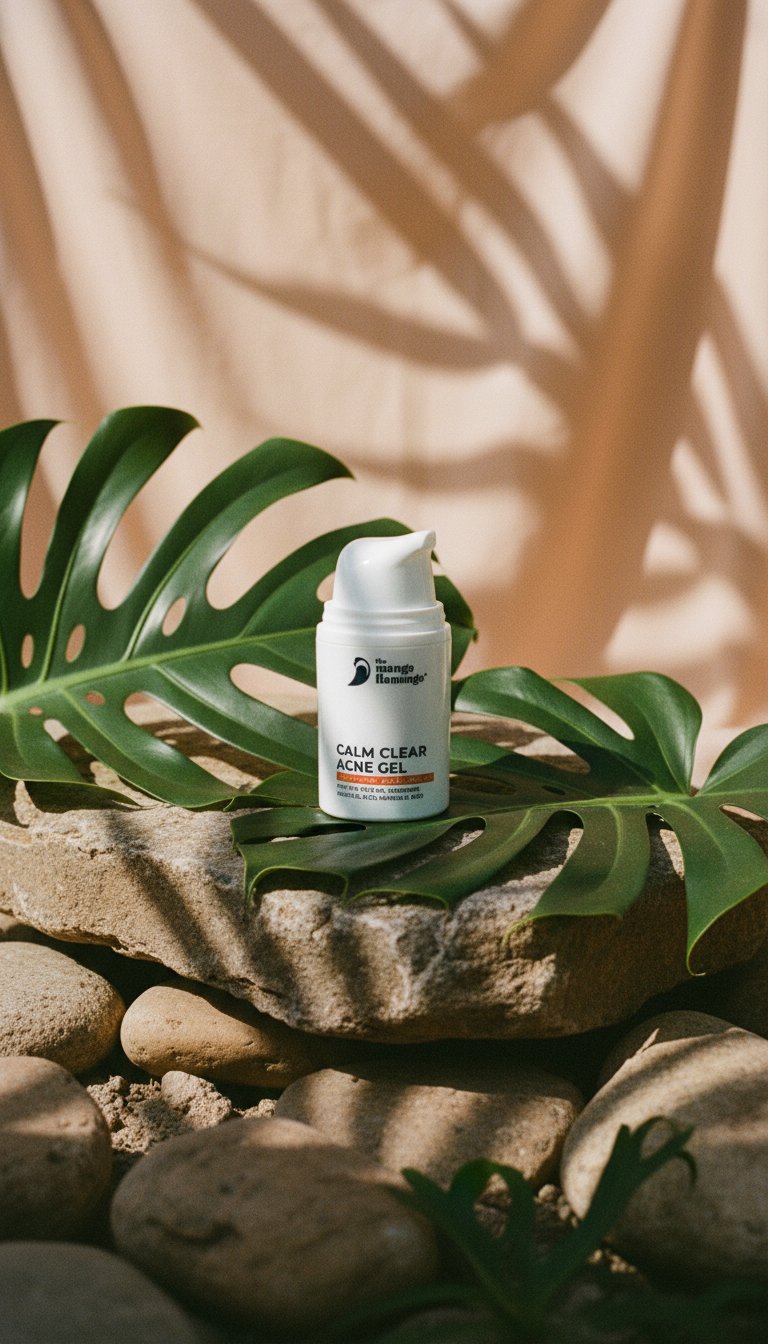 AI product shot of Calm Clear Acne Gel Serum 15ml