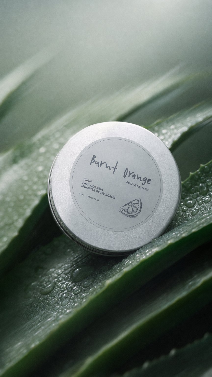 AI product shot of Bride Shimmer Scrub