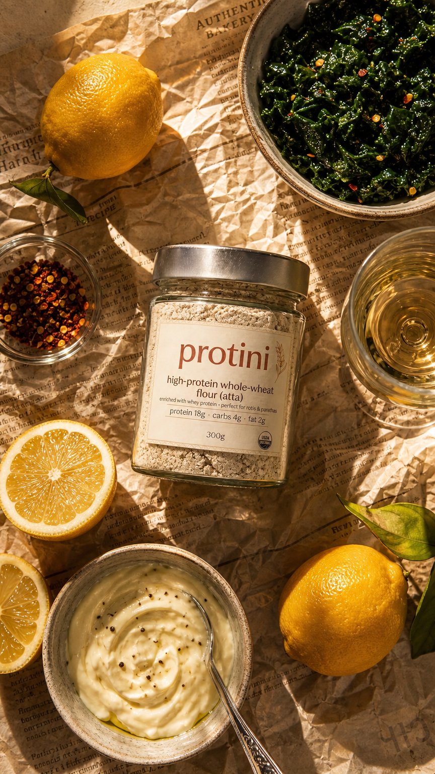 AI product shot of Protini High-Protein Multigrain Atta