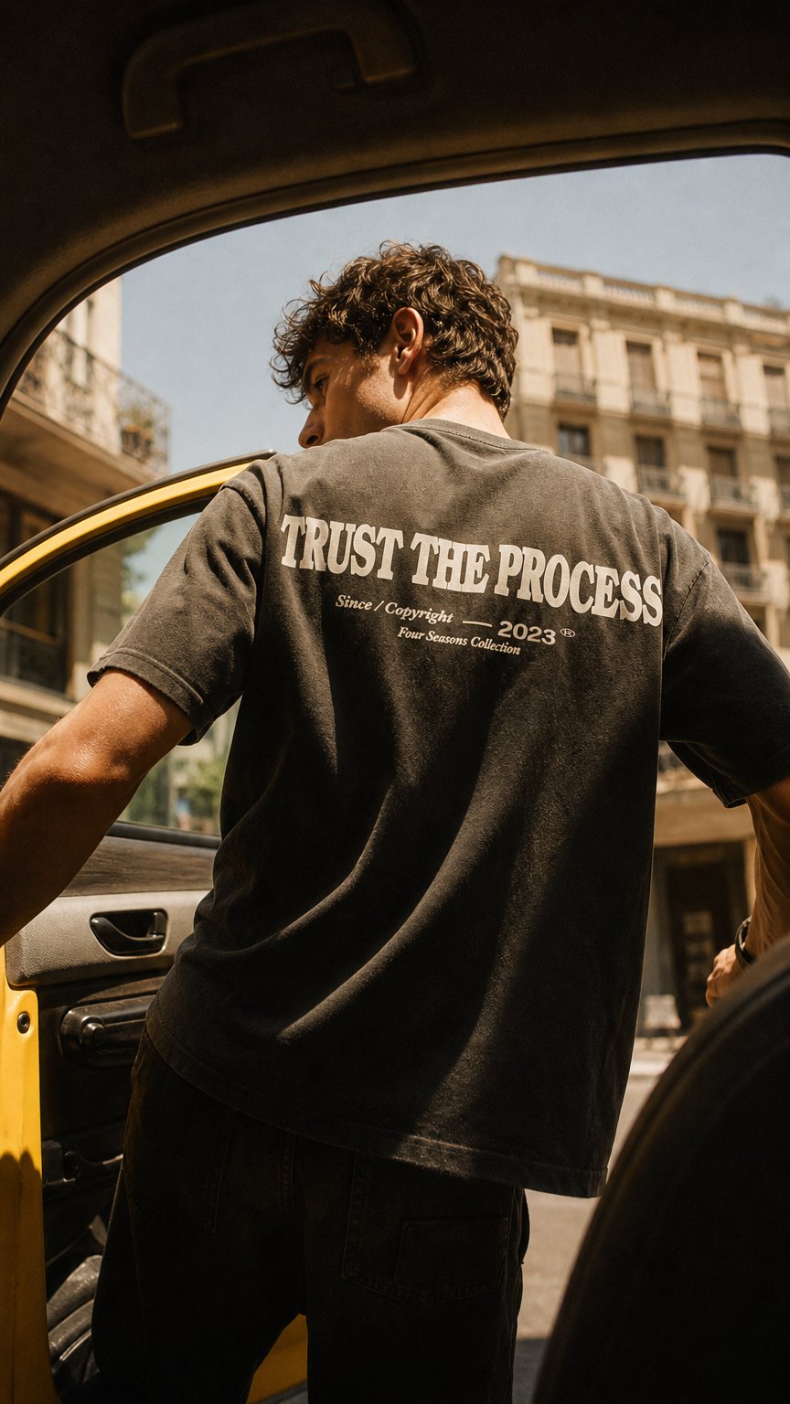 AI product shot of TRUST THE PROCESS