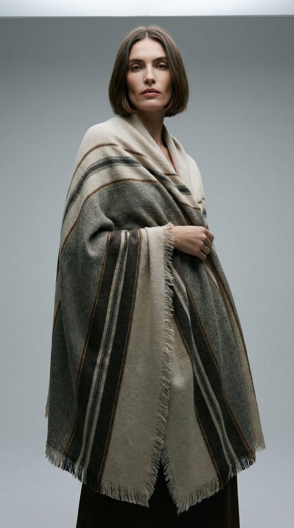 AI product shot of Bodrum Linen Throw