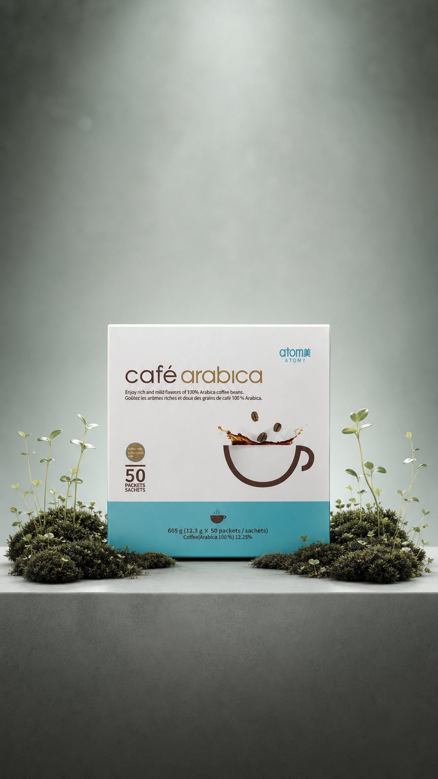 AI product shot of Cafe Arabica (12.1g x 50 Packets)