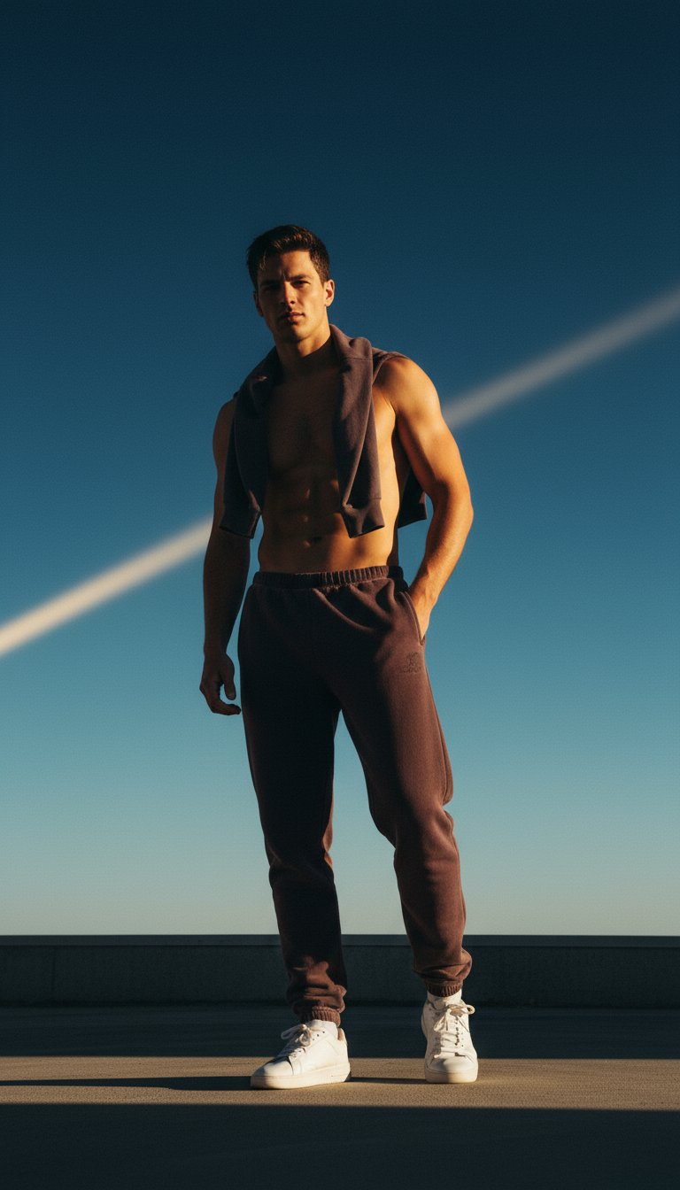 AI product shot of RED DIRT ANTHEM SWEATPANTS