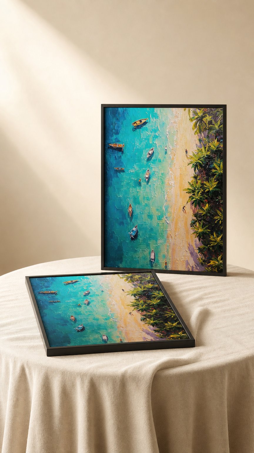 AI product shot of Turquoise Bay – Tropical Beach Poster