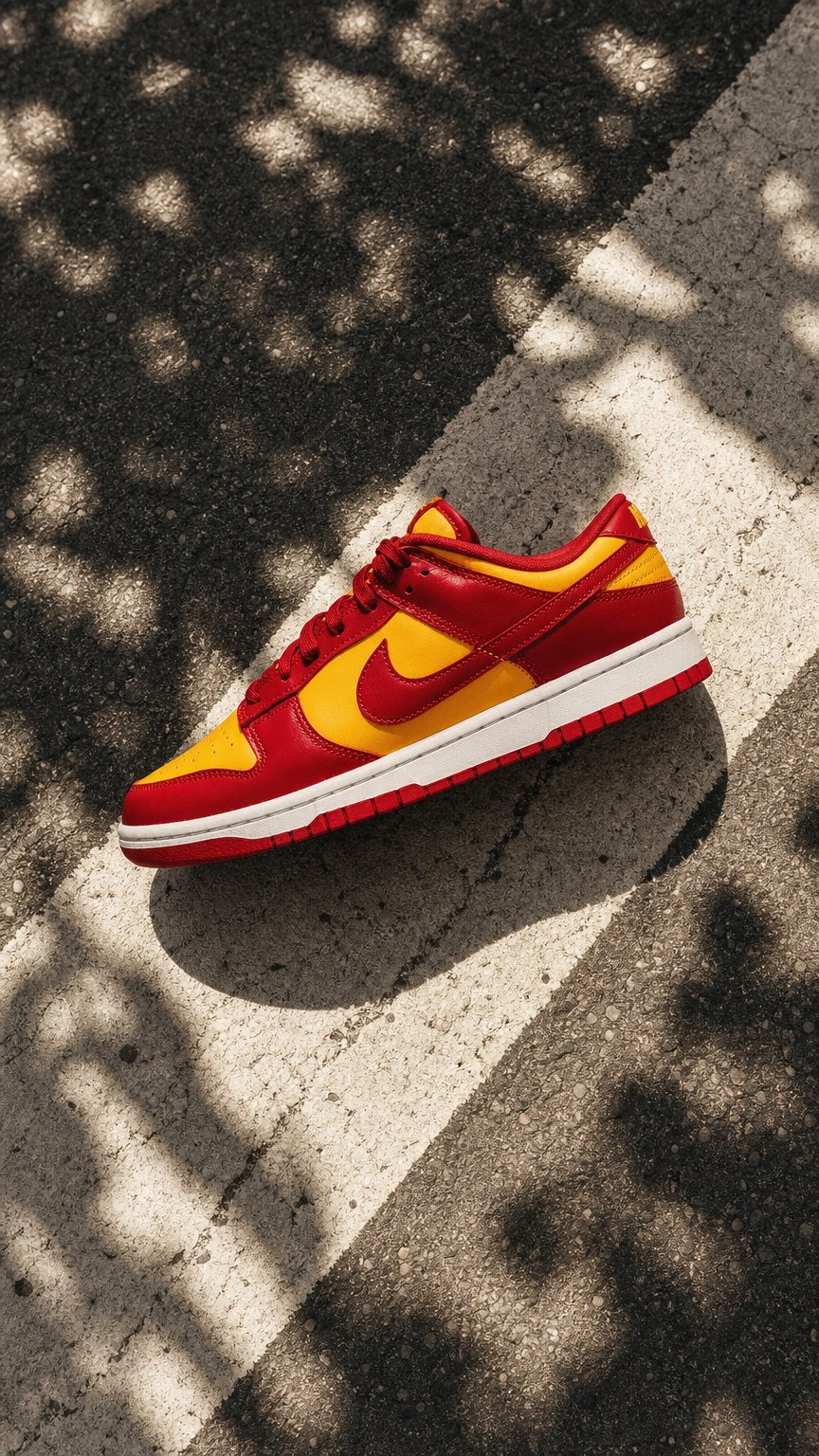 AI product shot of Men’s Nike Dunk Low PRM 'Midas Gold'