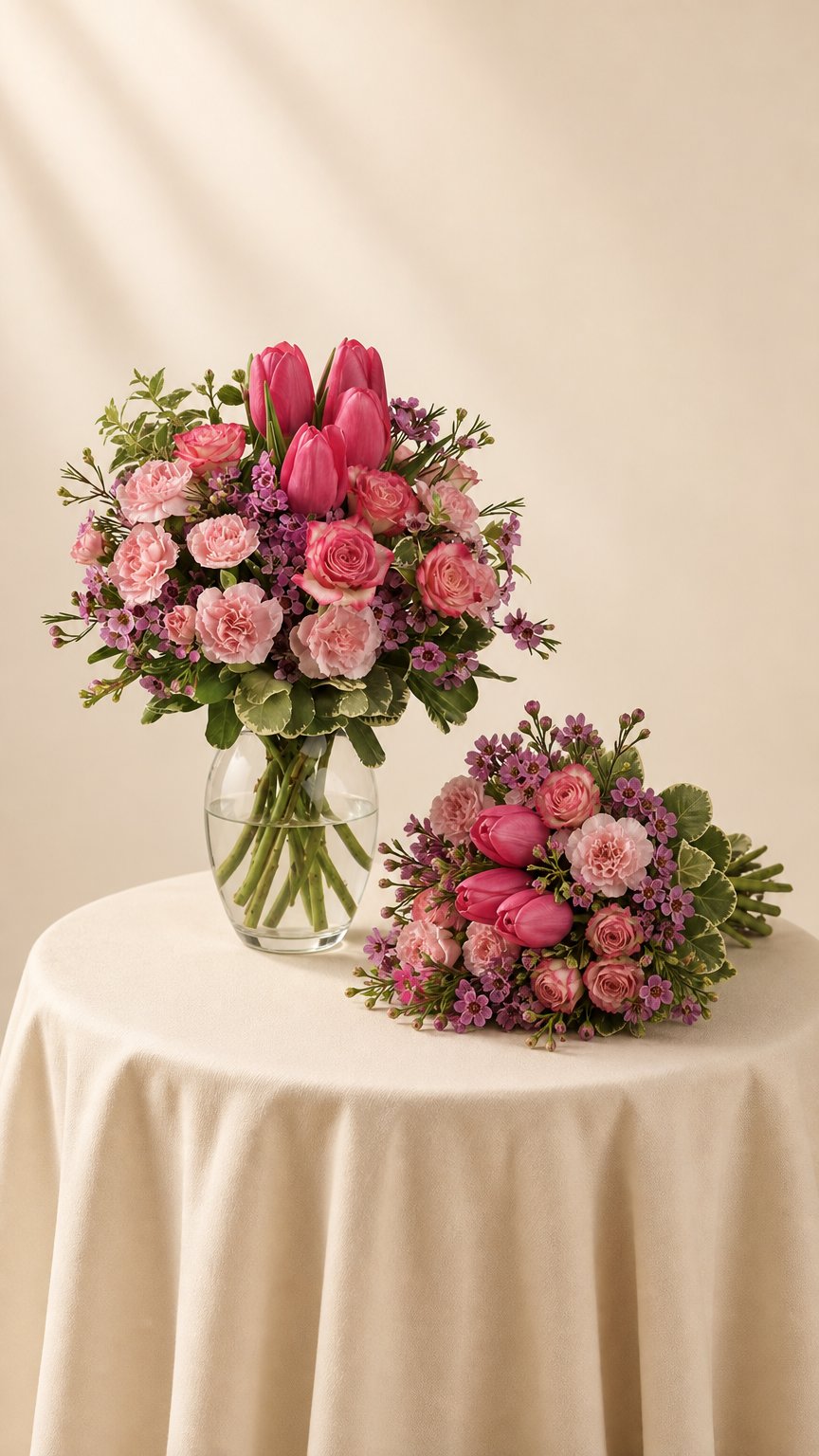 AI product shot of Assorted Tulips