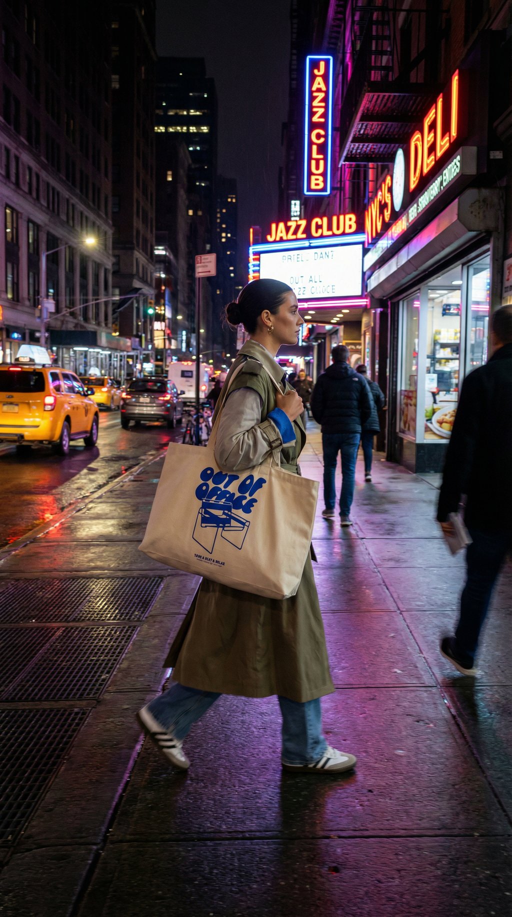 AI product shot of Out Of Office Oversized Canvas Bag