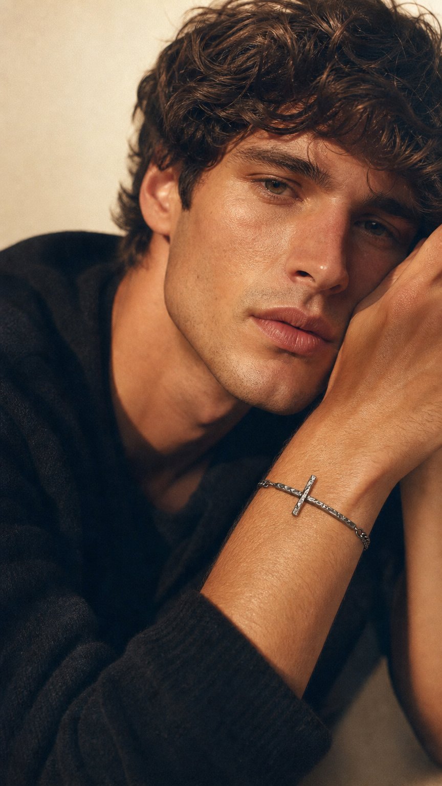 AI product shot of Cross Bracelet