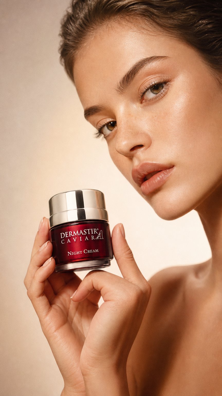 AI product shot of Dermastir Caviar Night Cream