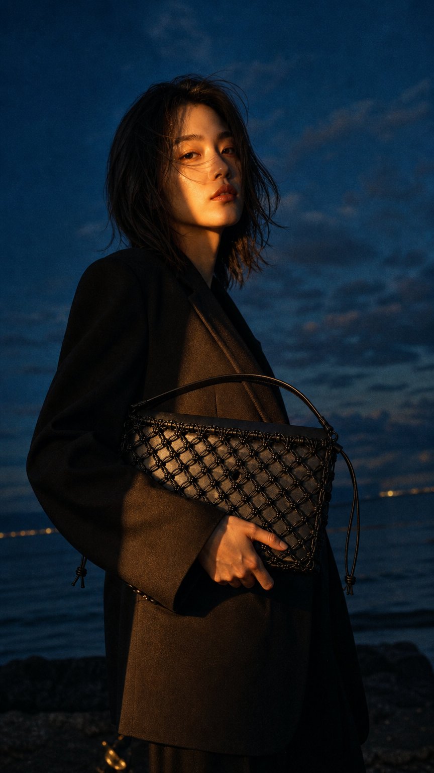 AI product shot of Horizontal Net Laptop Bag