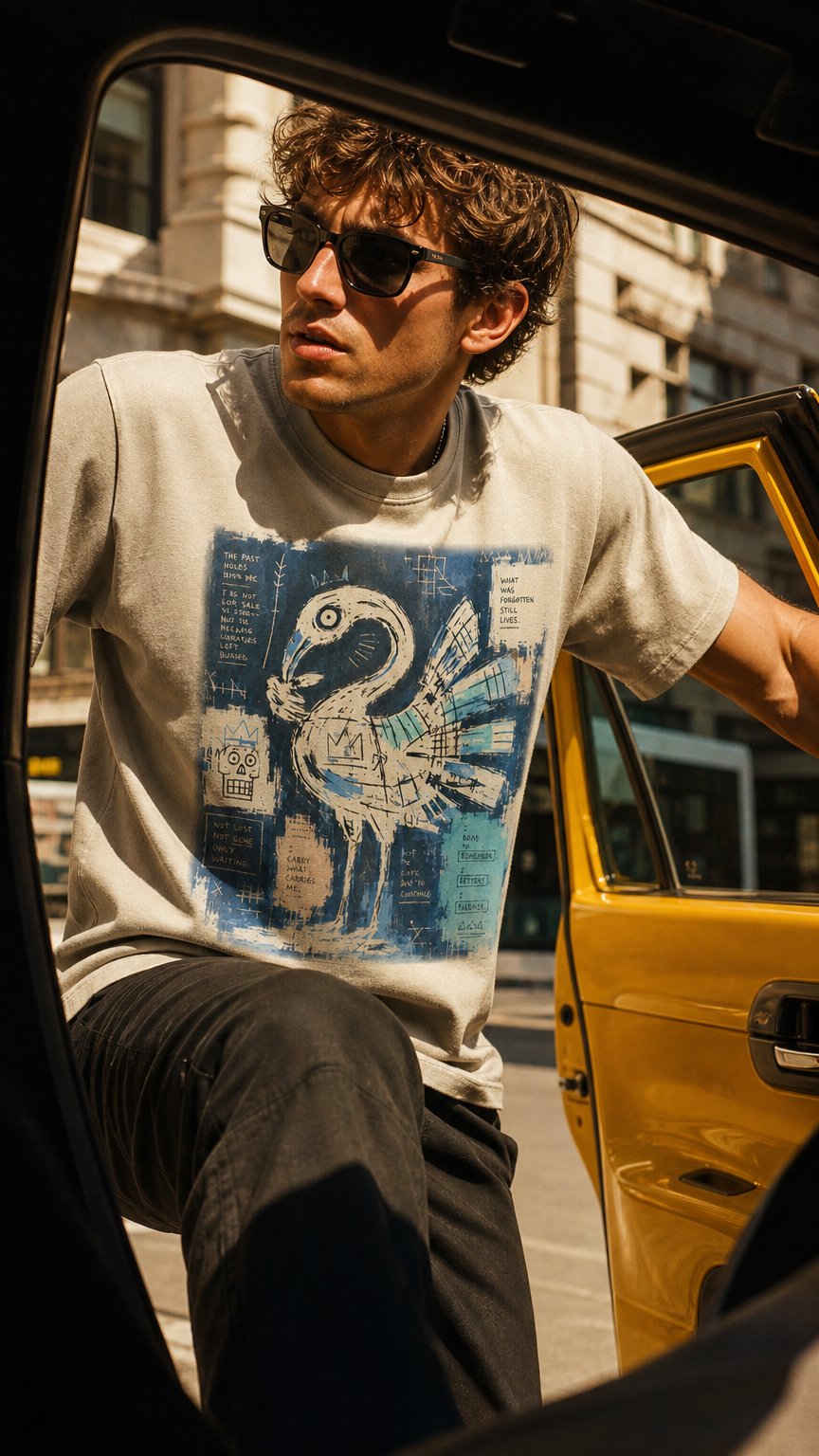 AI product shot of Heritage Tee