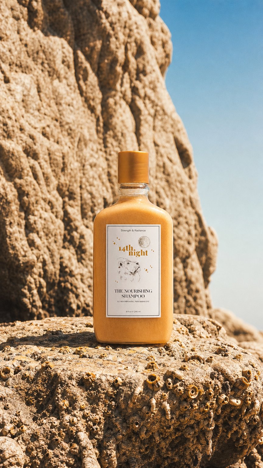 AI product shot of The Nourishing Shampoo