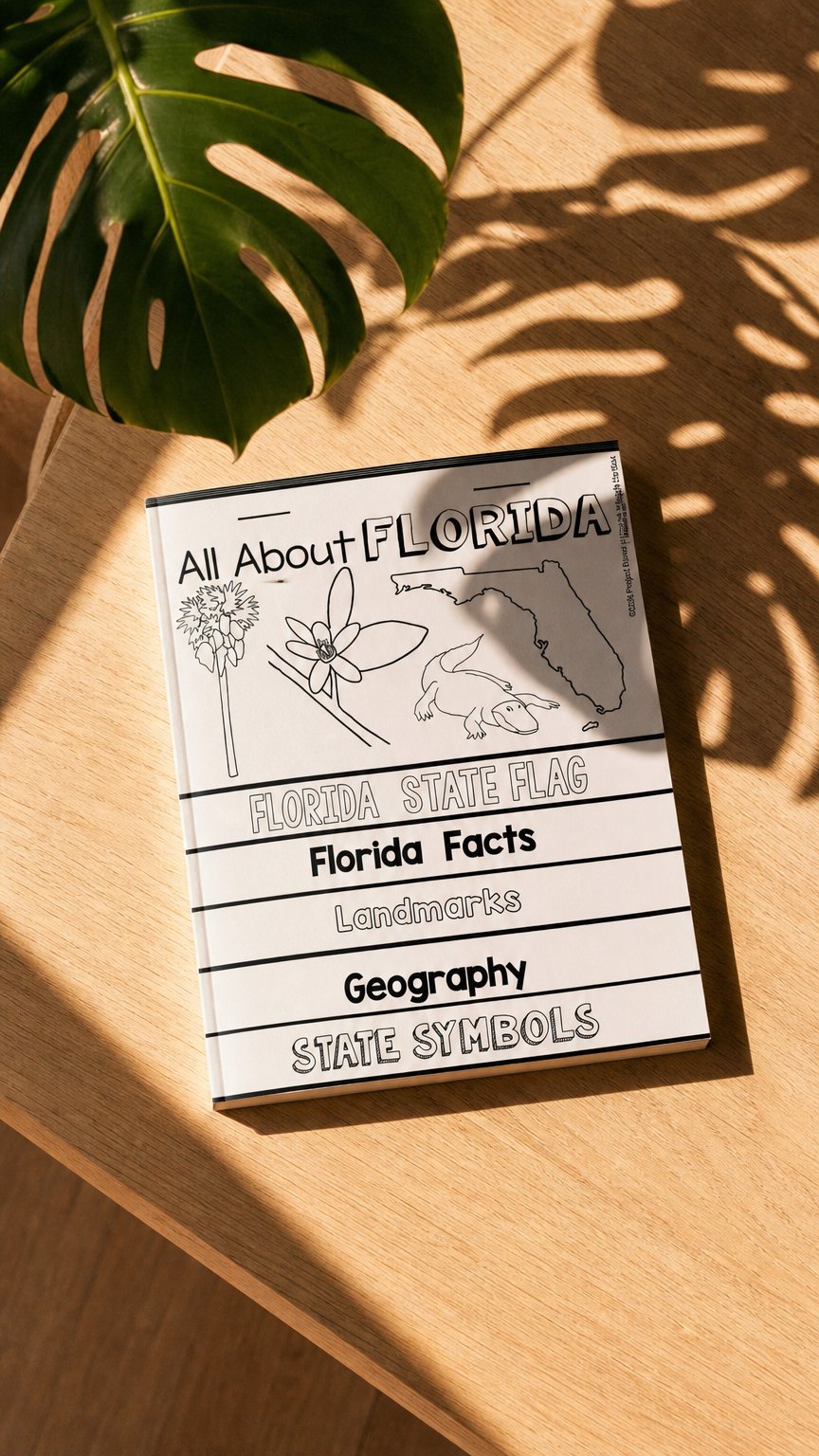 AI product shot of Florida State Report Flip Book