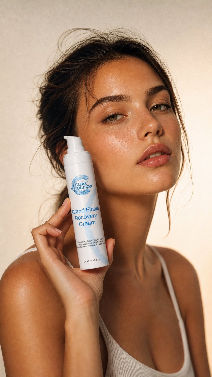 AI product shot of Grand Finale Recovery Cream