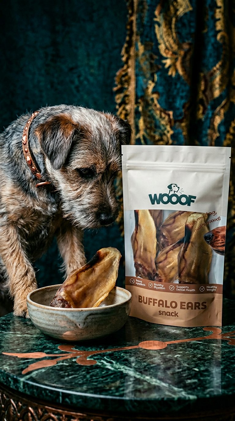 AI product shot of WOOOF buffeloren