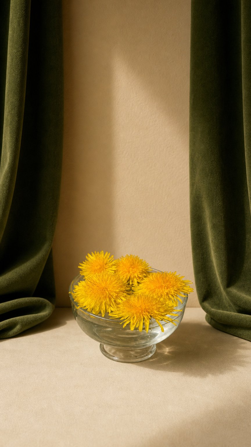 AI product shot of Taraxacum officinalis - Dandilion Flower Essence