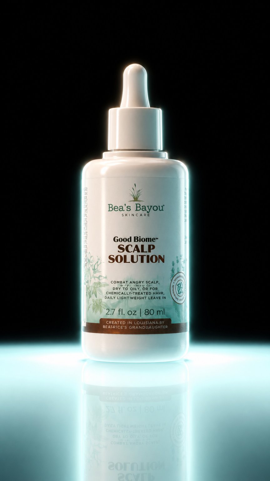 AI product shot of YeastDefense®️ Seborrheic Scalp Solution | Herbal Leave-in