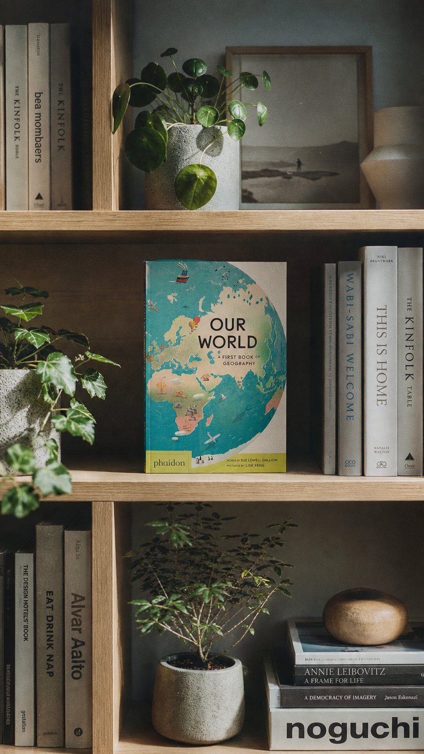 AI product shot of Our World: A First Book of Geography