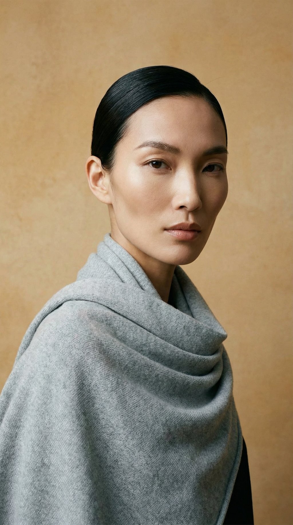AI product shot of Extreme Cashmere Sjaal - 150 Witch - Grey