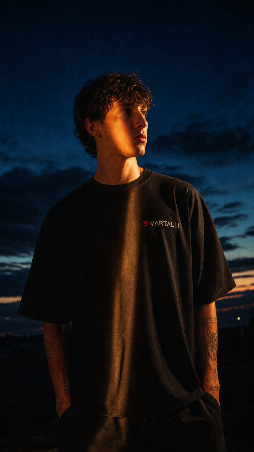 AI product shot of CORE BOXY TEE