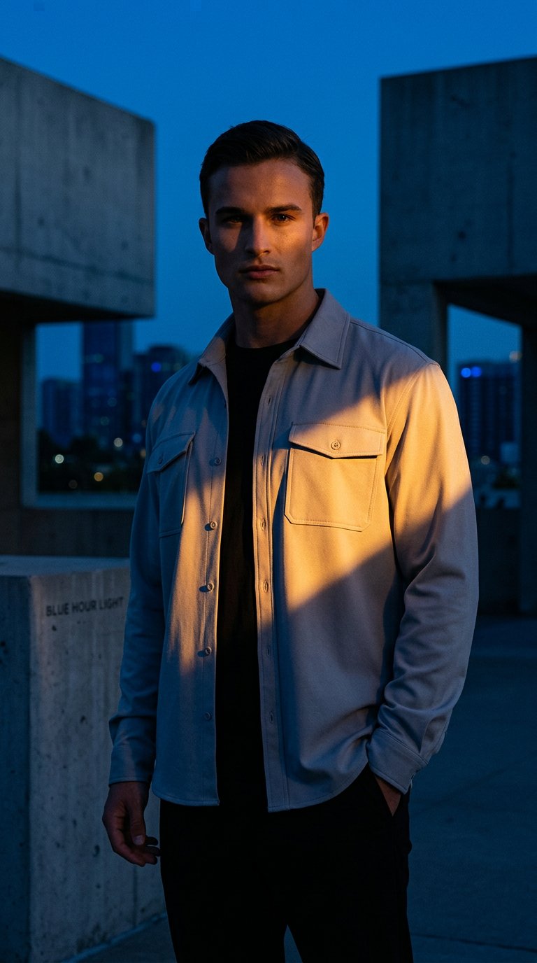 AI product shot of THE OVERSHIRT