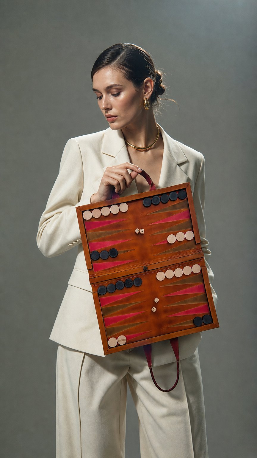 AI product shot of Drifter Backgammon Board