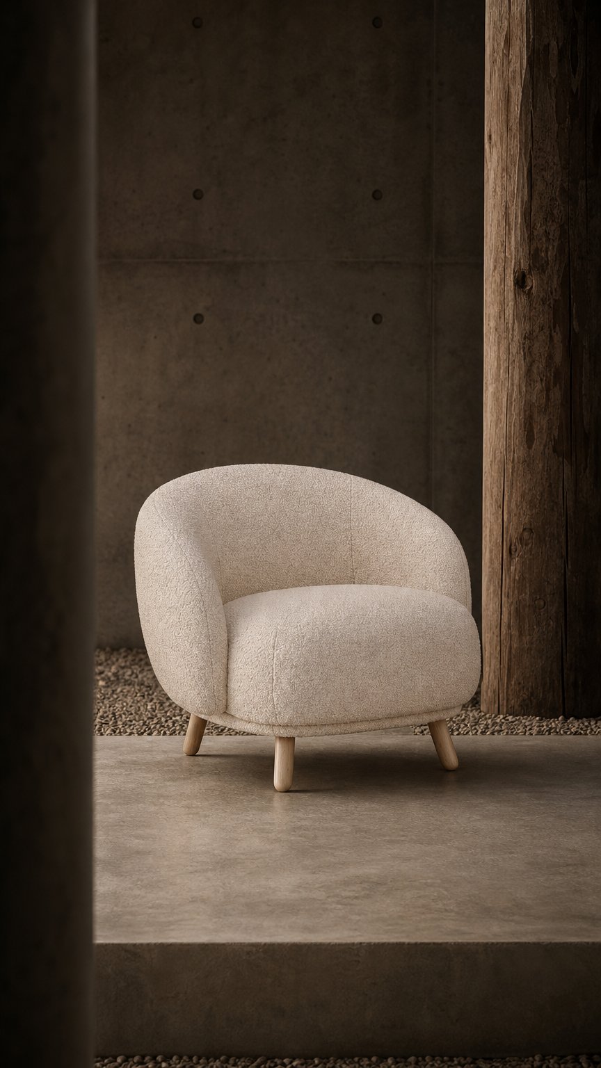 AI product shot of Homeroom Collection Carla fåtölj