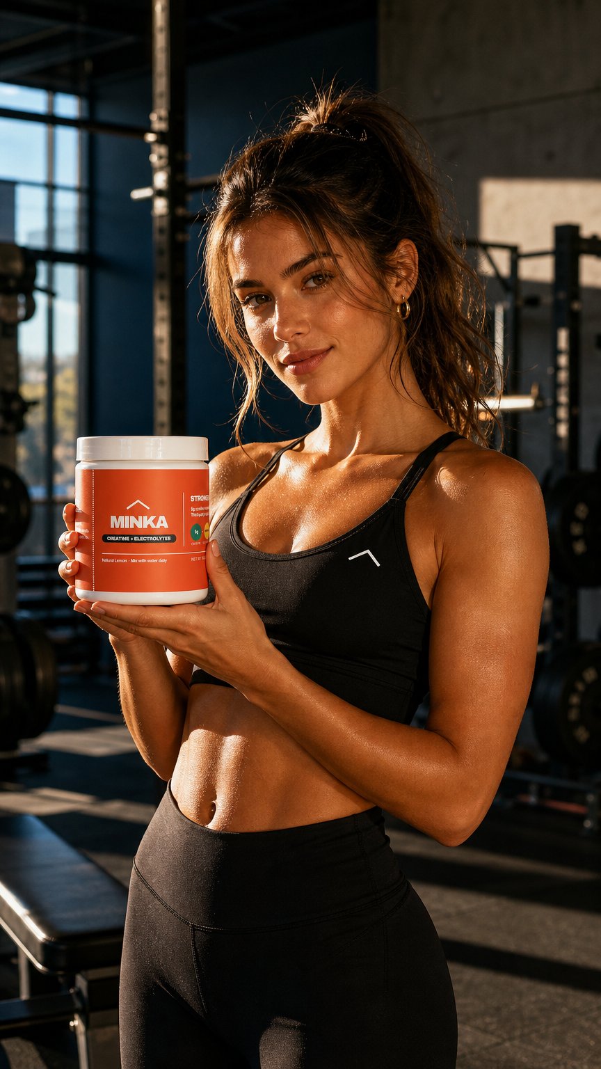 AI product shot of MINKA Daily Foundation - Creatine + Electrolytes