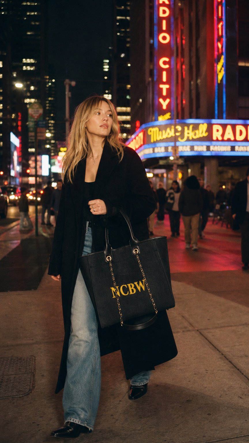 AI product shot of NCBW Tote Bag