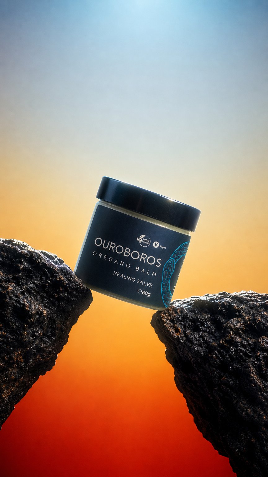 AI product shot of Oregano Balm