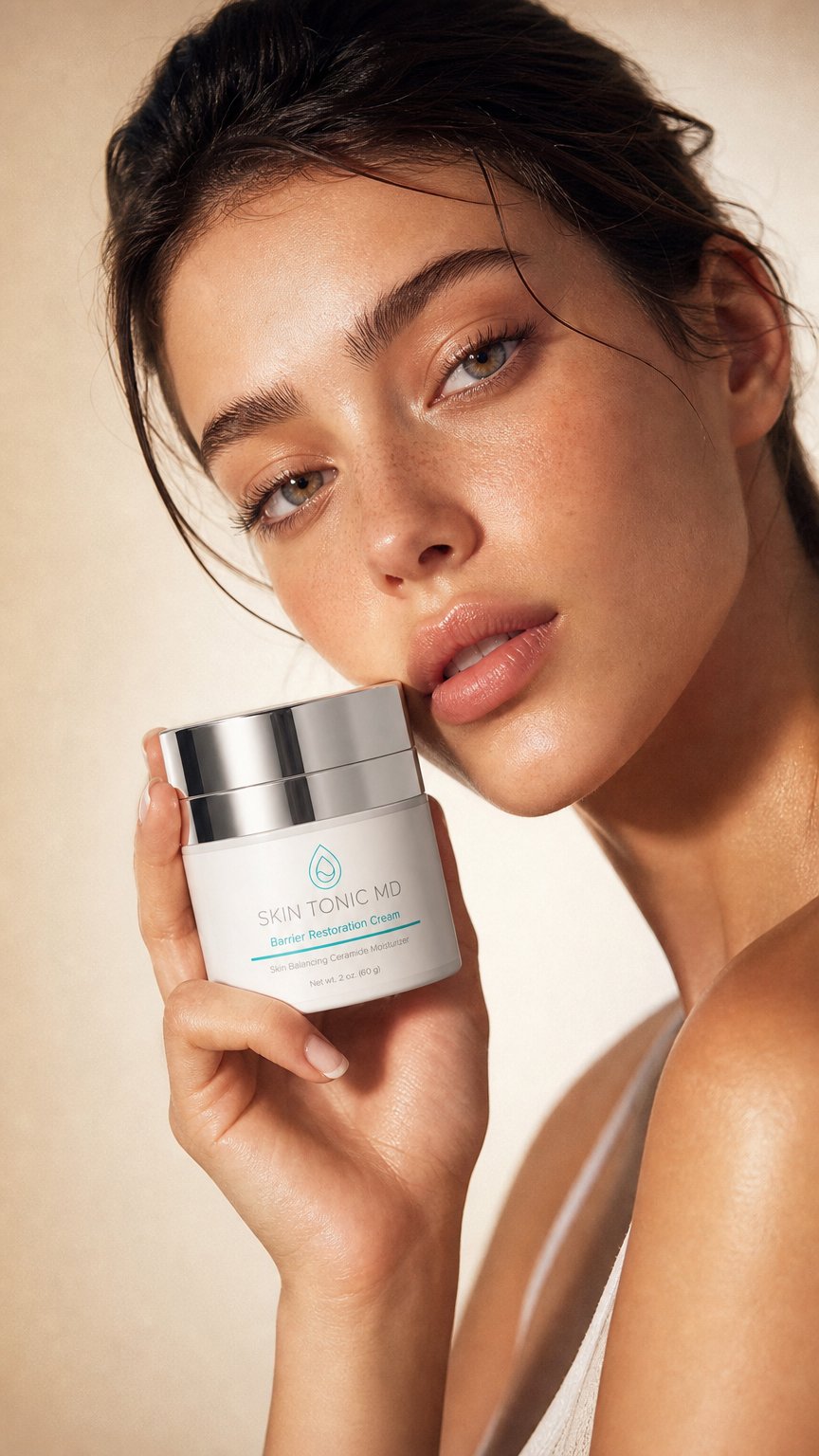 AI product shot of Barrier Restoration Cream