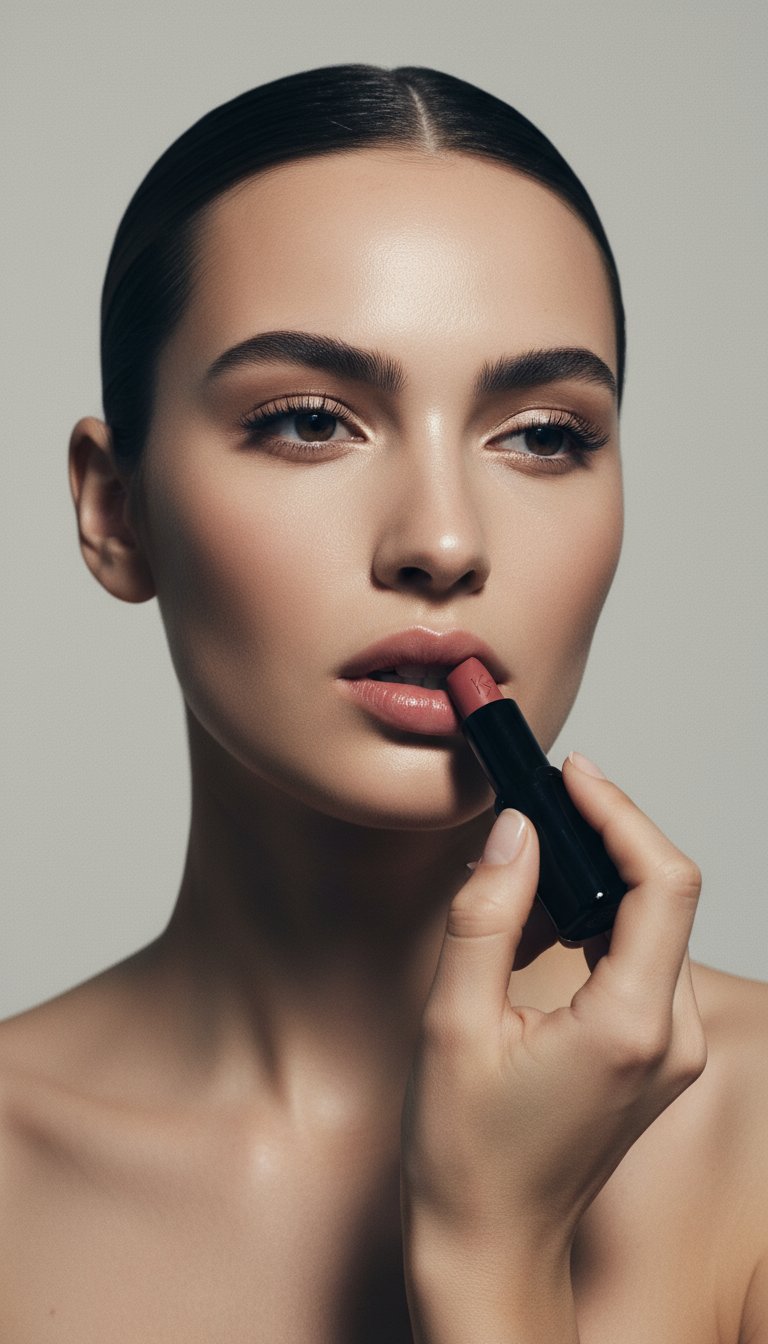 AI product shot of KIKO Milano Smart Fusion Lipstick - 407 Rosewood (3 g)