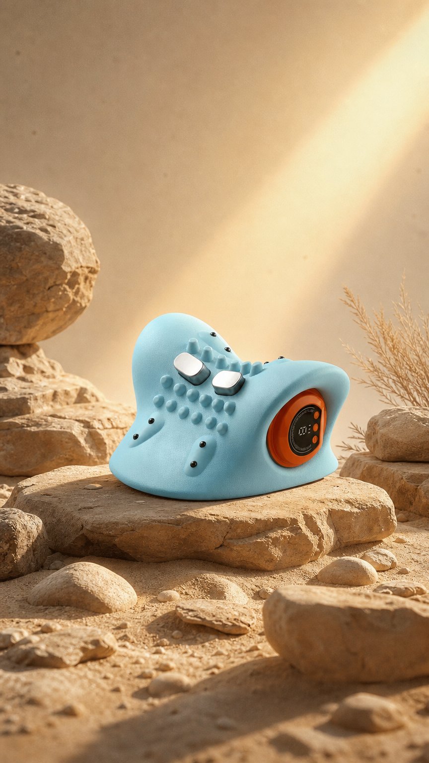 AI product shot of Cervical Traction & Acupressure Device