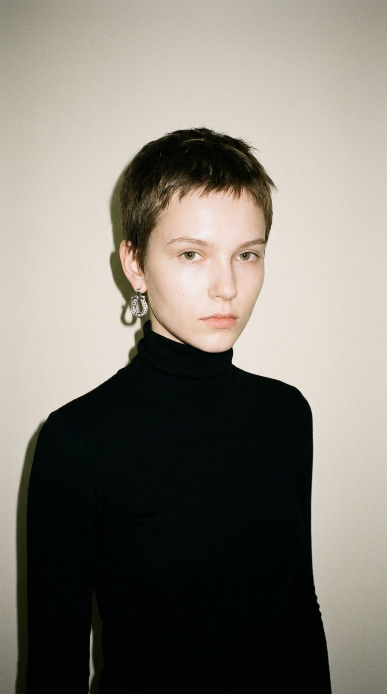AI product shot of HORSESHOE EARRING