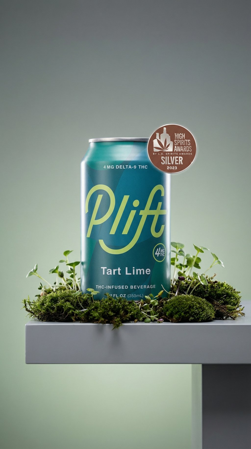 AI product shot of Plift (4mg THC) - Tart Lime 12pk