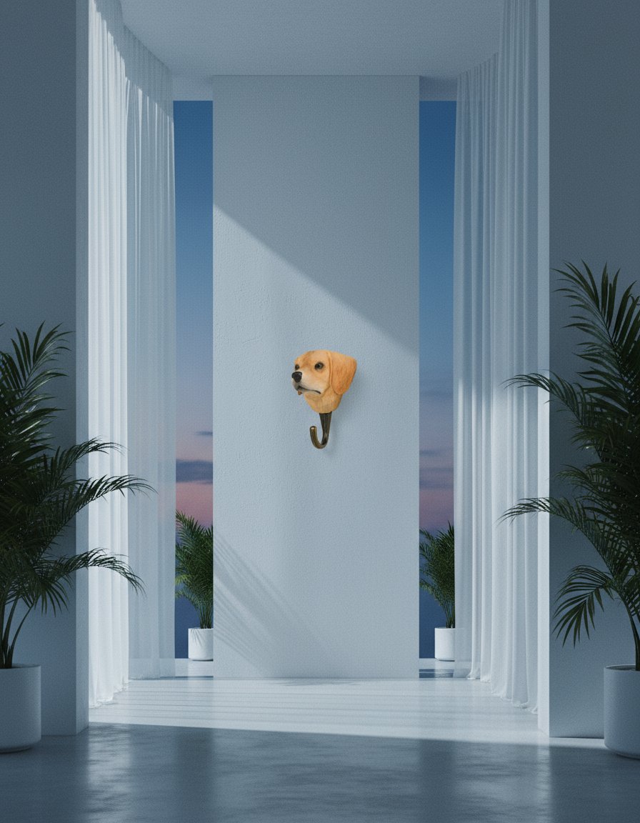 AI product shot of Golden Retriever knage