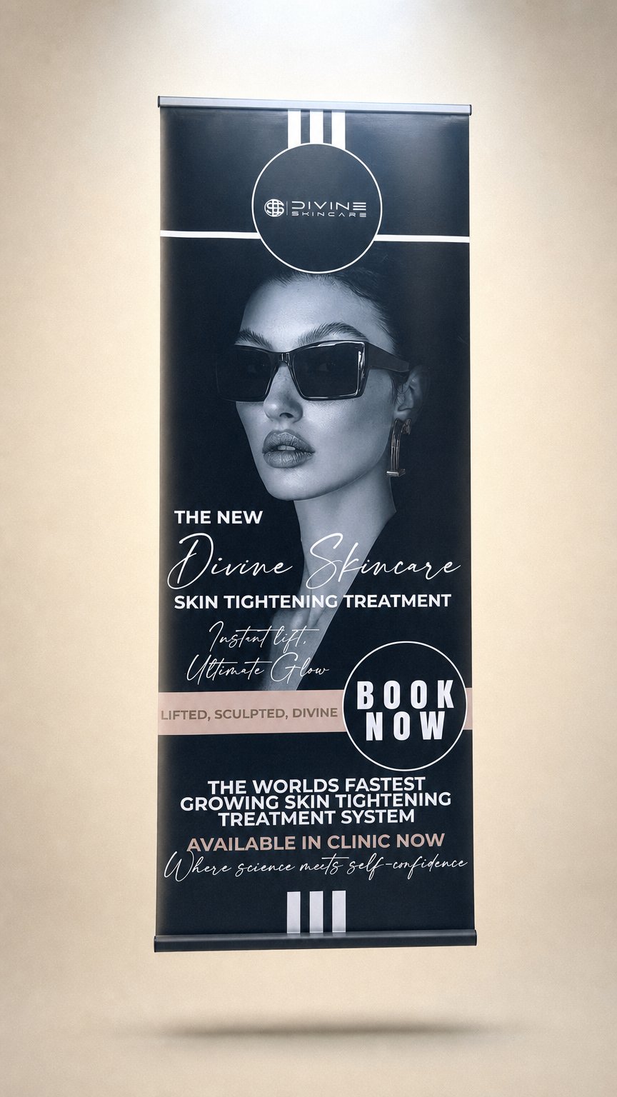 AI product shot of Roller banner