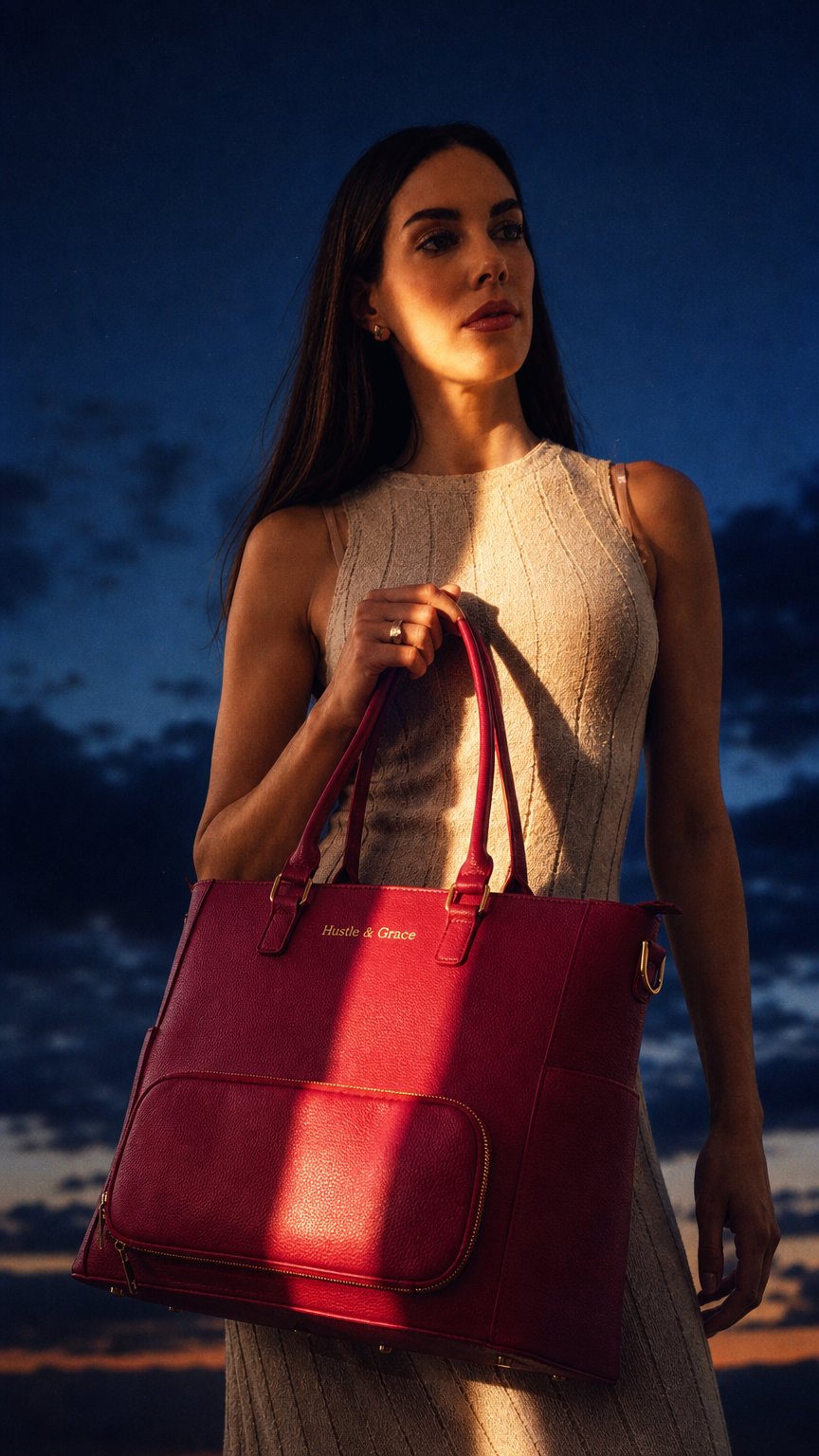 AI product shot of The Iluka Executive Tote