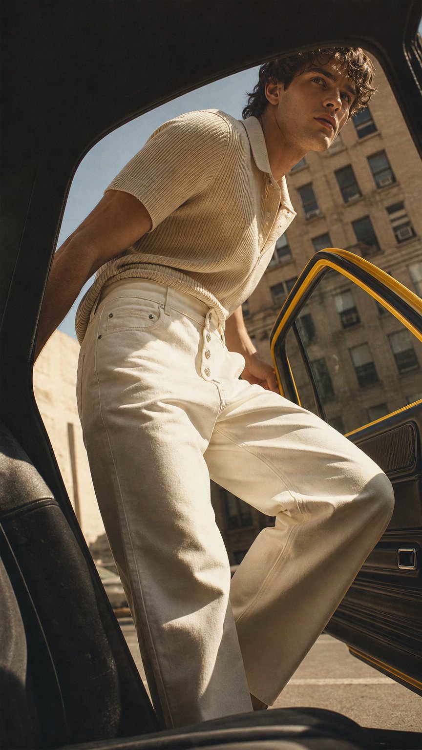 AI product shot of Fresh in my White Jeans