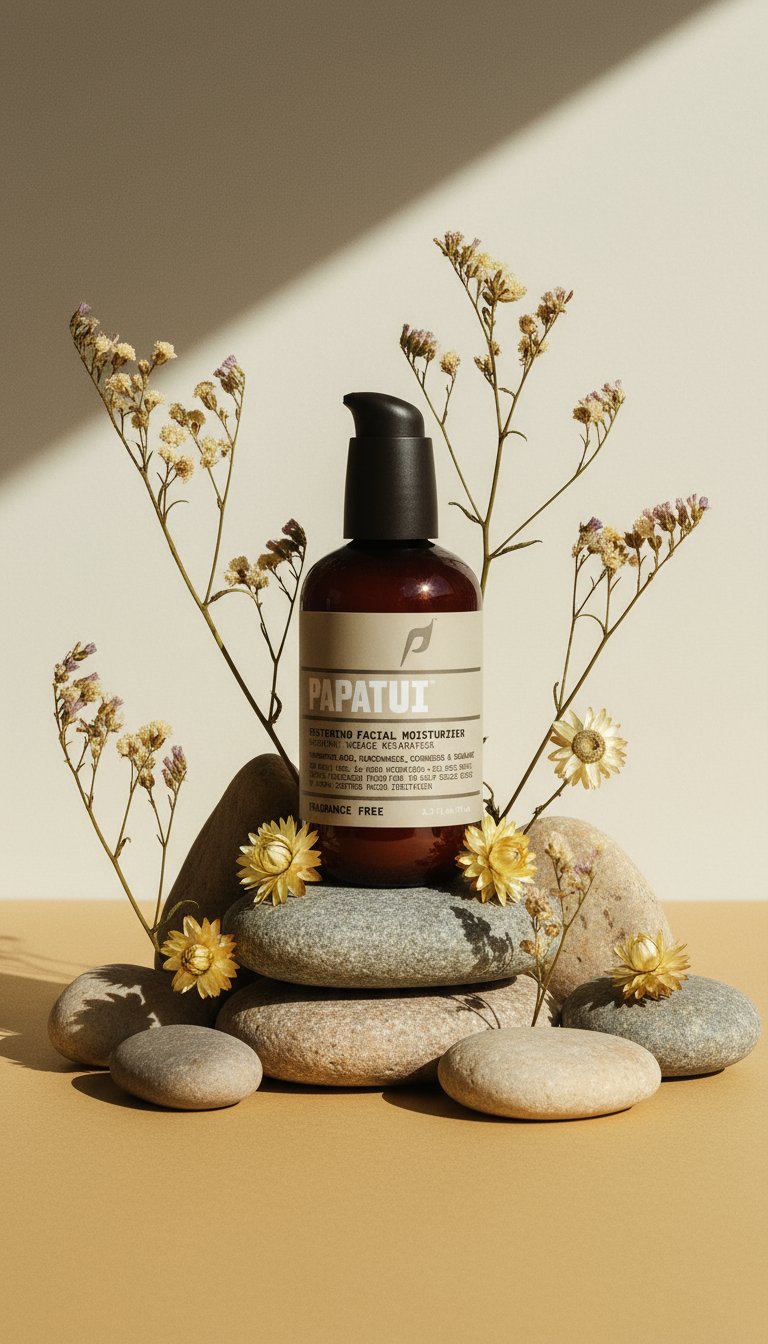 AI product shot of PAPATUI™ Unscented Restoring Facial Moisturizer 3.3oz