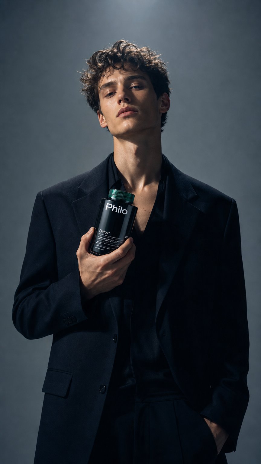 AI product shot of Philo Detox