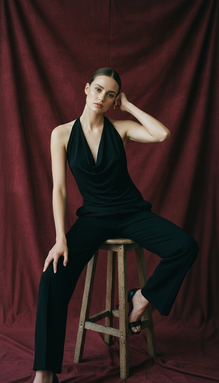 AI product shot of BACKLESS TOP
